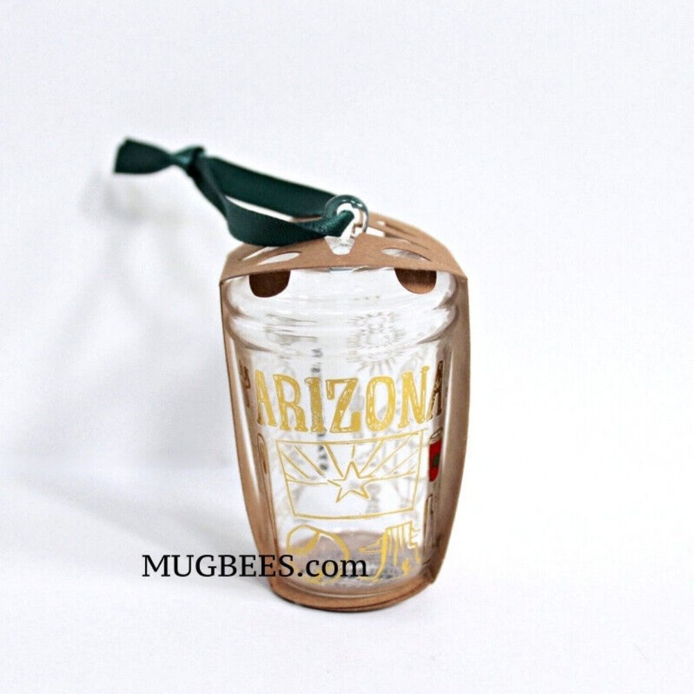 Starbucks Holiday 2022 Been There Series Arizona Clear Glass Ornament
